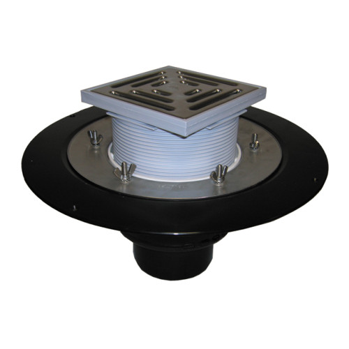 Roof drain DN160 with clamping element. Checkpoint - 148x148mm / 137x137mm. Roof drain DN160 with clamping element. Checkpoint - 148x148mm / 137x137mm.
